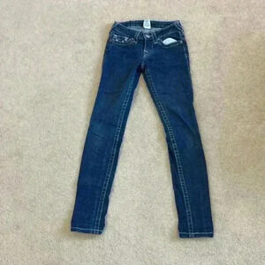 ⭐️ True religion skinny blue jeans in size 24